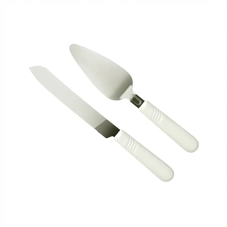 JUEGO DE 1 CUCHILLO + 1 ESPATULA DE MARMOL PARA TORTA 1