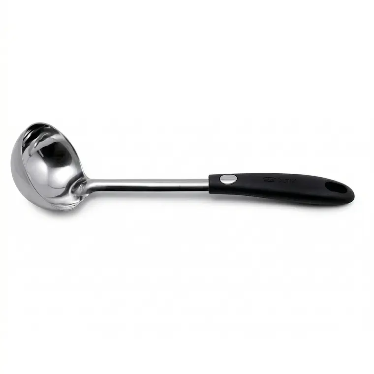 CUCHARON ELEGANTE MANGO PLASTICO NEGRO 1