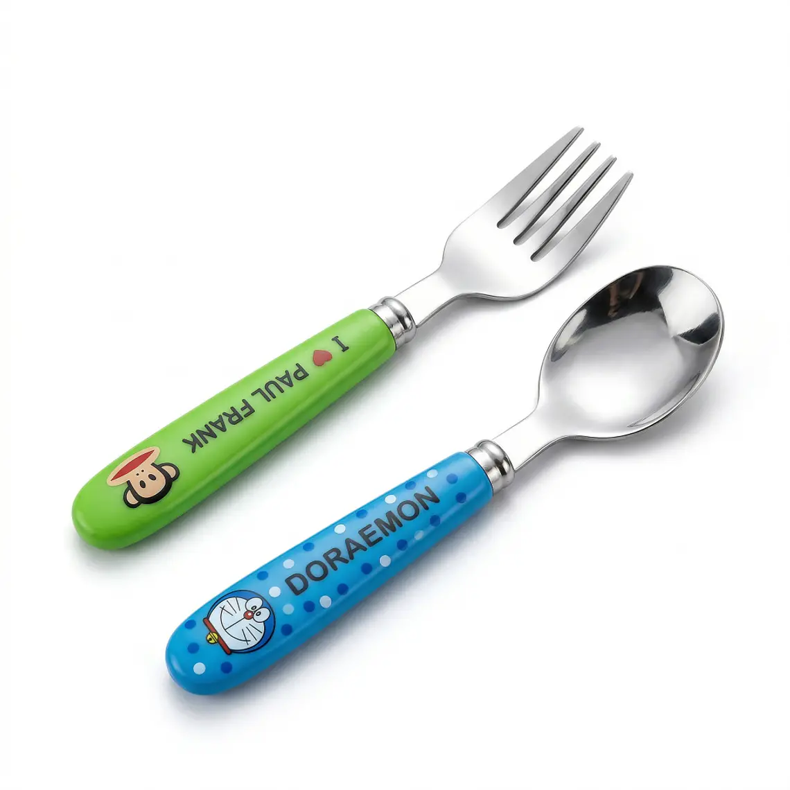 JUEGO DE 2 CUBIERTOS PARA BEBES DE COLORES 1