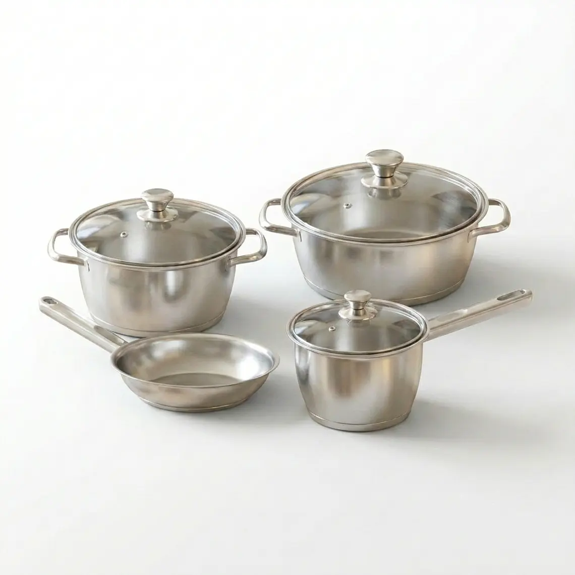 JUEGO DE 7 PIEZAS BATERIA DE COCINA ALLEGRA ACERO INOXIDABLE 1
