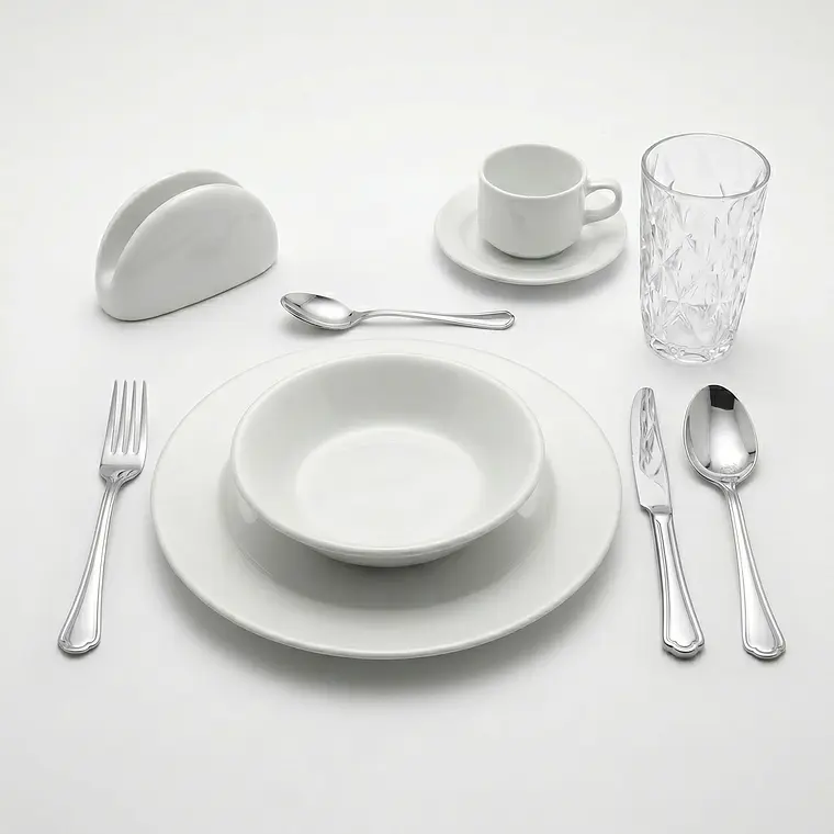 KIT MESA SERVIDA ESTILO CLÁSICO (6 PERSONAS) 1