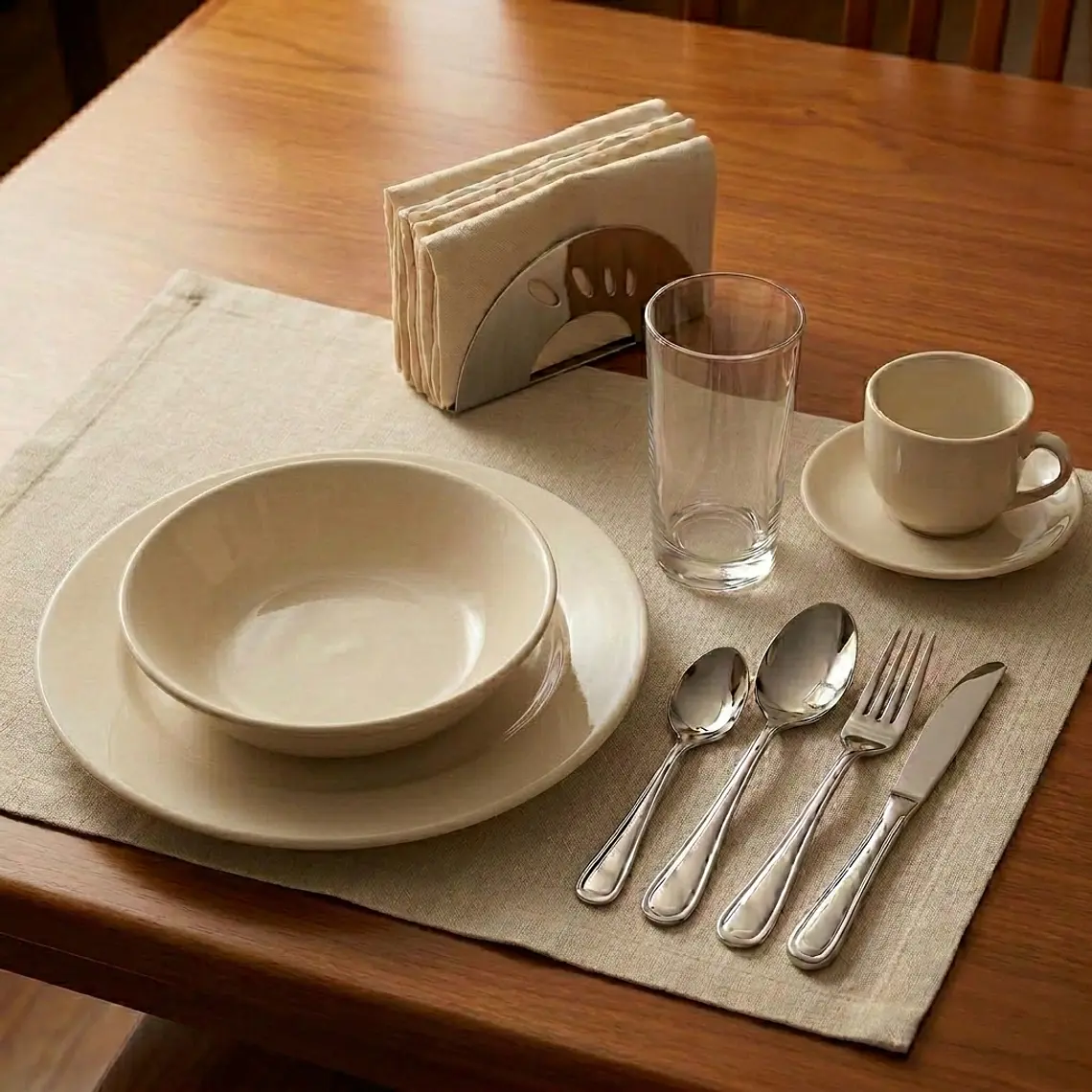 KIT MESA SERVIDA ESTILO HOGAR (6 PERSONAS) 2