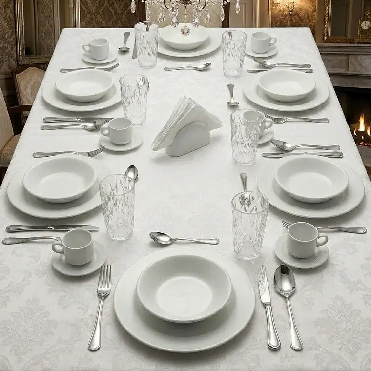 KIT MESA SERVIDA ESTILO CLÁSICO (6 PERSONAS) 2