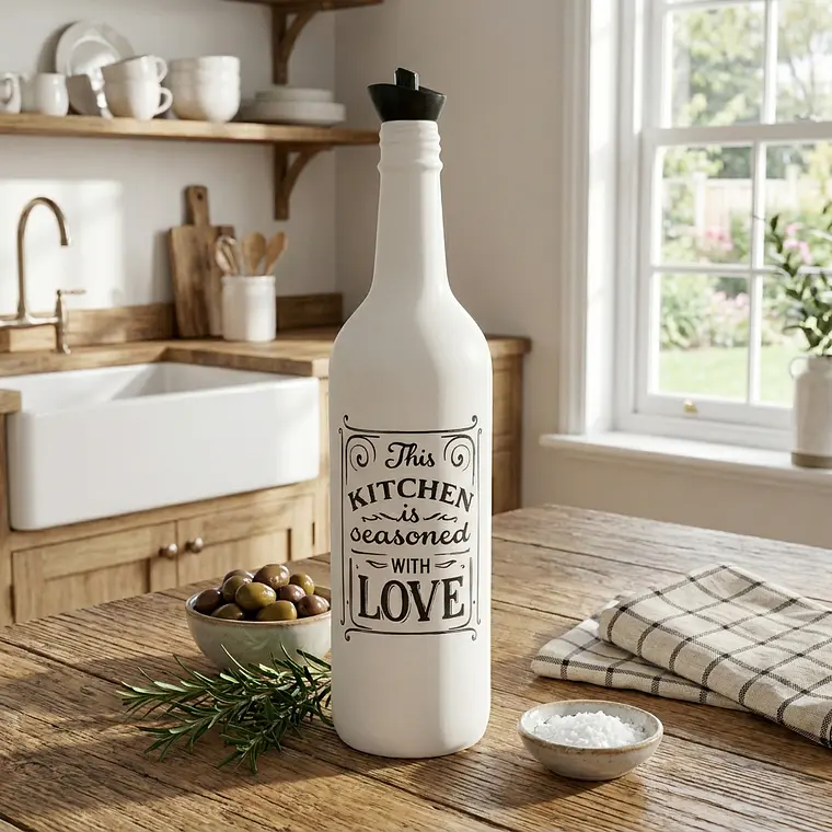 ACEITERA  VINAGRERA 750 ML - KITCHEN LOVE BLANCO 2