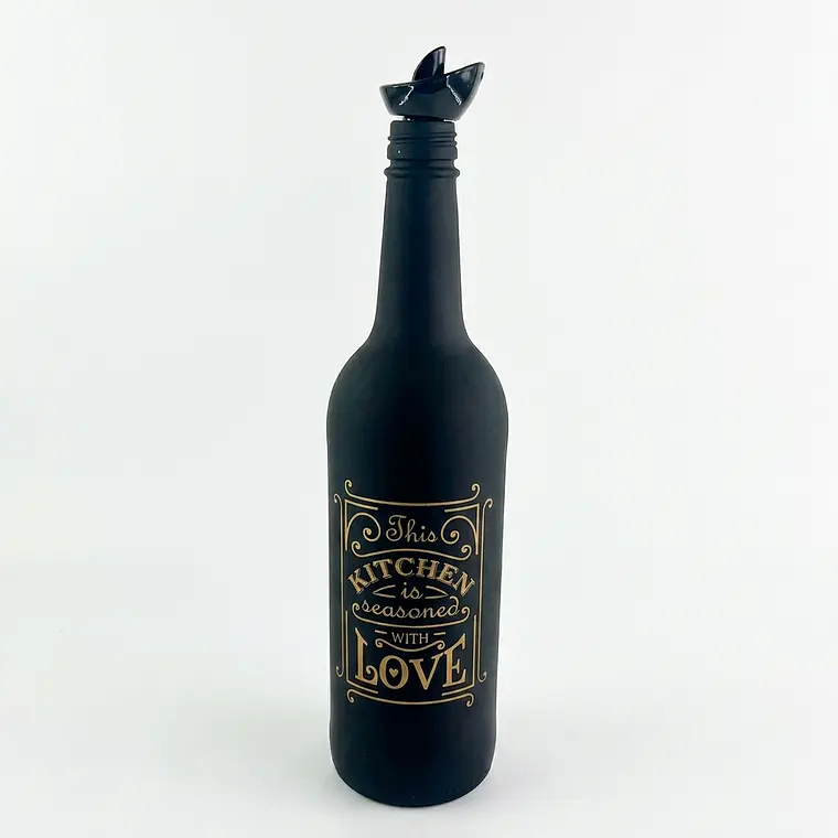 ACEITERA  VINAGRERA 750 ML - KITCHEN LOVE NEGRO 1