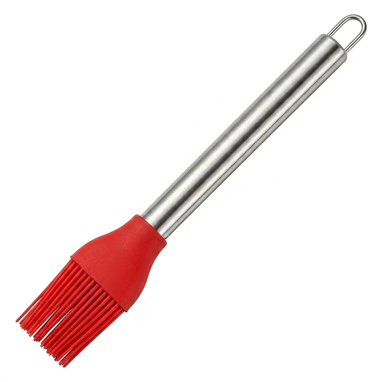 BROCHA SILICONA MANGO ACERO 1