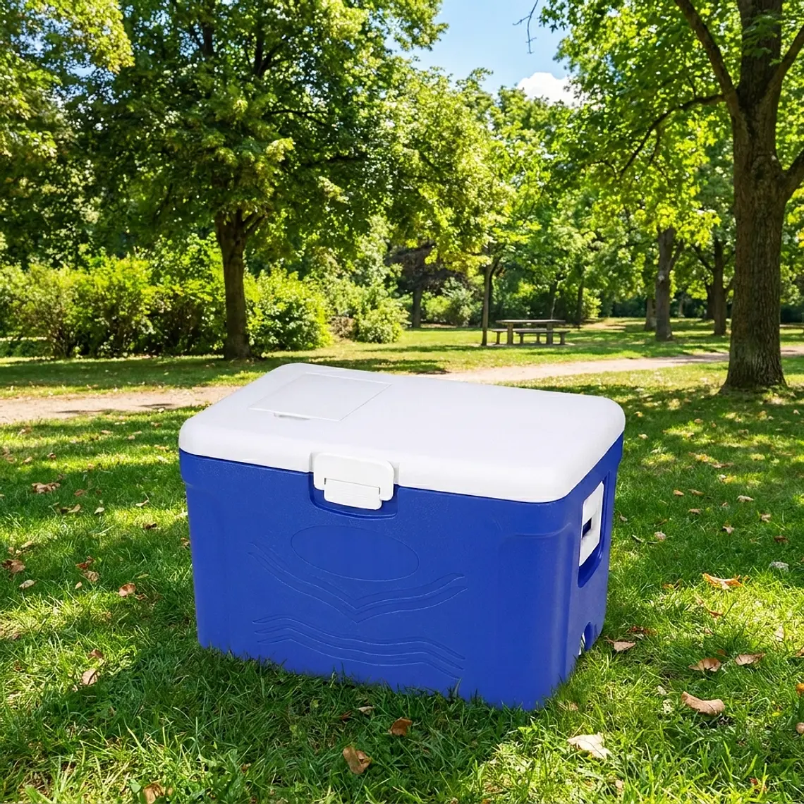 COOLER 50 LT - RECTANG. AZUL CASAS 2
