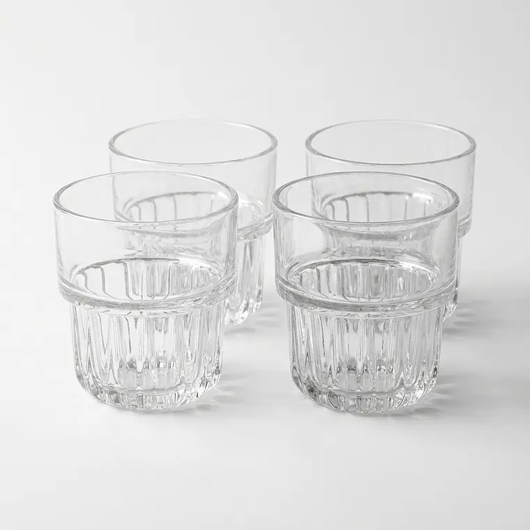 JUEGO DE 4 PZA VASO APILABLE HAVANA - 270 ML 1
