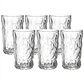 JUEGO DE 6 VASOS ALTO LABRADO BRUMA - 350 ML - Miniatura 1