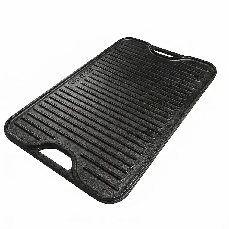 PLANCHA ASADORA PRECURADA REVERSIBLE RECTANG (50 X 35) CM 1