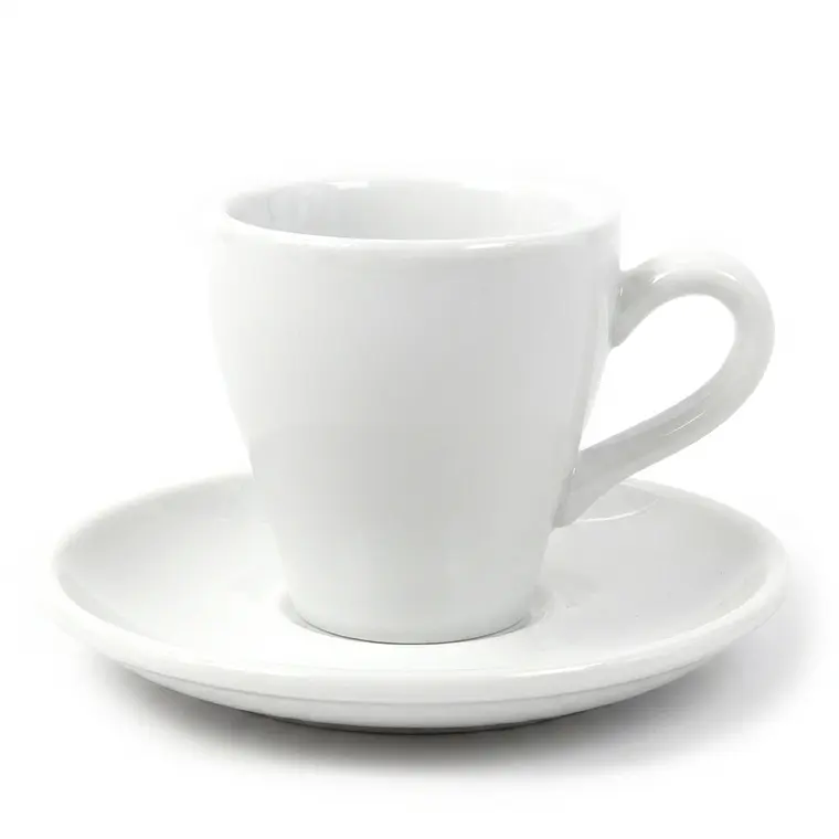 TAZA 90 ML Y PLATITO DE PORCELANA 1
