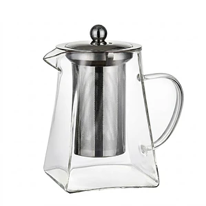 TETERA VIDRIO BOROSILICATO C/FILTRO - 550 ML