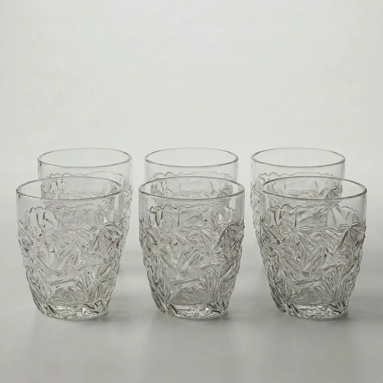 JUEGO DE 6 VASOS BAJO LABRADO ALTAIR - 305 ML 1