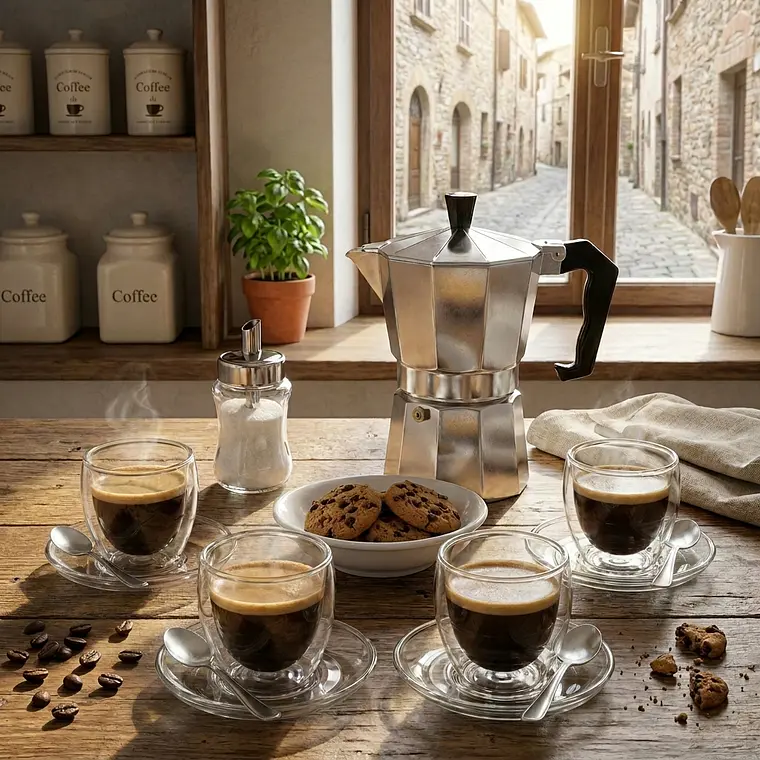 KIT CAFÉ ESPRESSO CRYSTAL 2