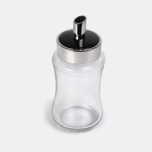 AZUCARERO DISPENSADOR VIDRIO TRANSPARENTE 250 ML