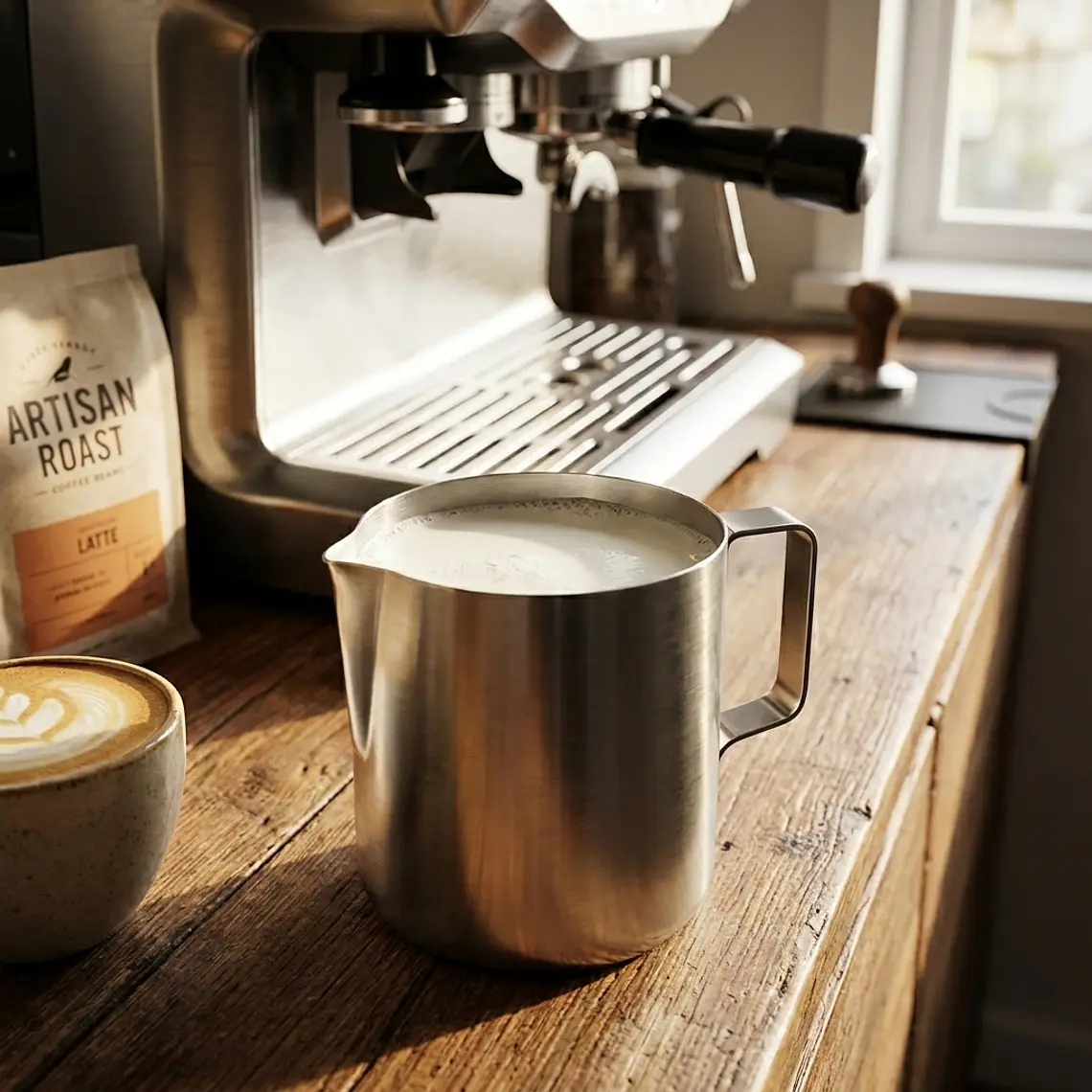 JARRA LECHERA BARISTA ACERO  (600 ML) 2