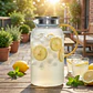 JARRA DE BOROSILICATO C/TAPA ACERO (1.8 L) - Miniatura 2