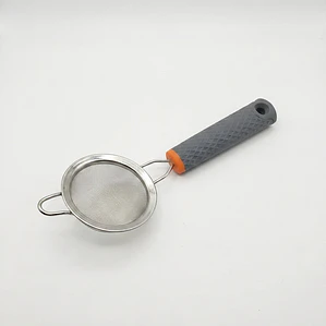 COLADOR PARA TE ACERO MALLA FINA 7.0CM CON M/SILICONA