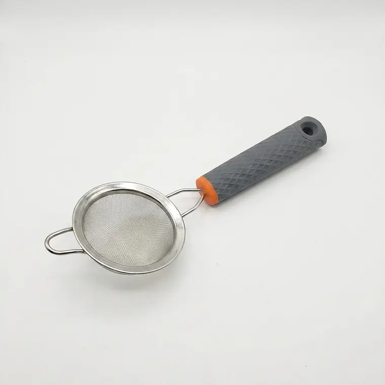 COLADOR PARA TE ACERO MALLA FINA 7.0CM CON M/SILICONA 1