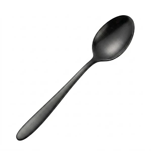 CUCHARA MANGO PUNTIAGUDO NEGRO 3 MM