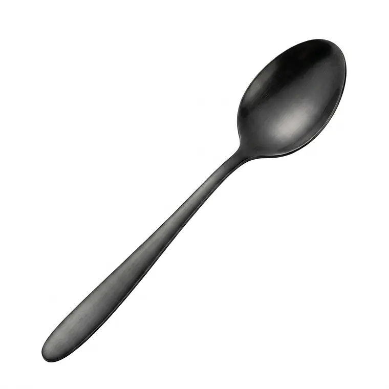 CUCHARA MANGO PUNTIAGUDO NEGRO 3 MM 1