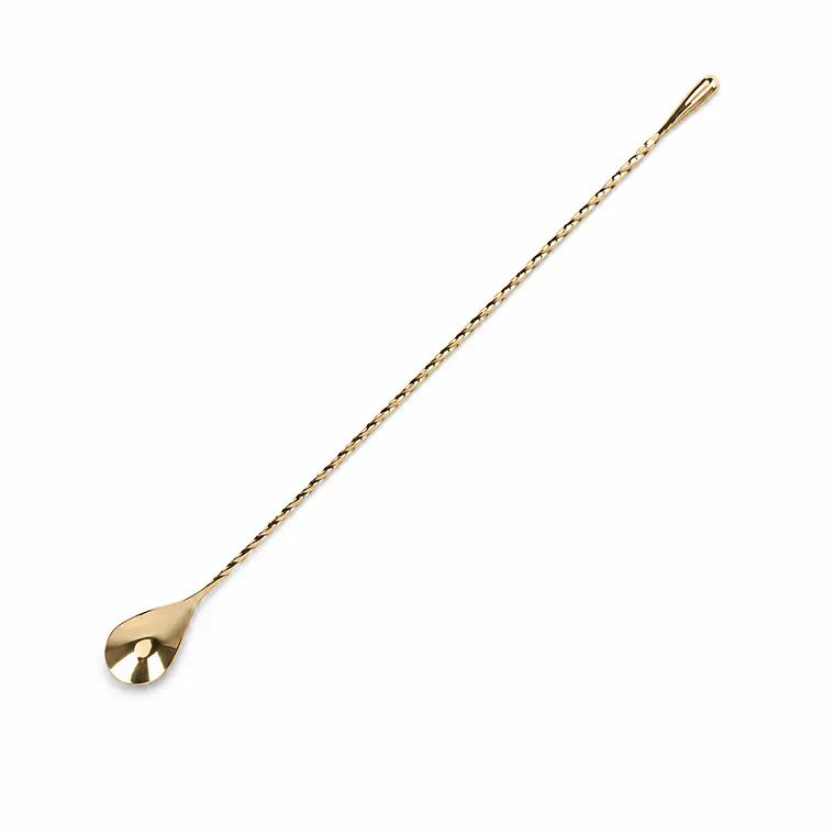 CUCHARITA P/BAR DORADO ACERO INOXIDABLE - 40 CM 1