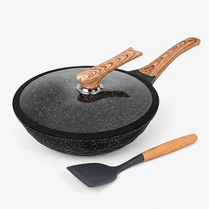 SARTEN WOOK T/VIDRIO - 30 CM