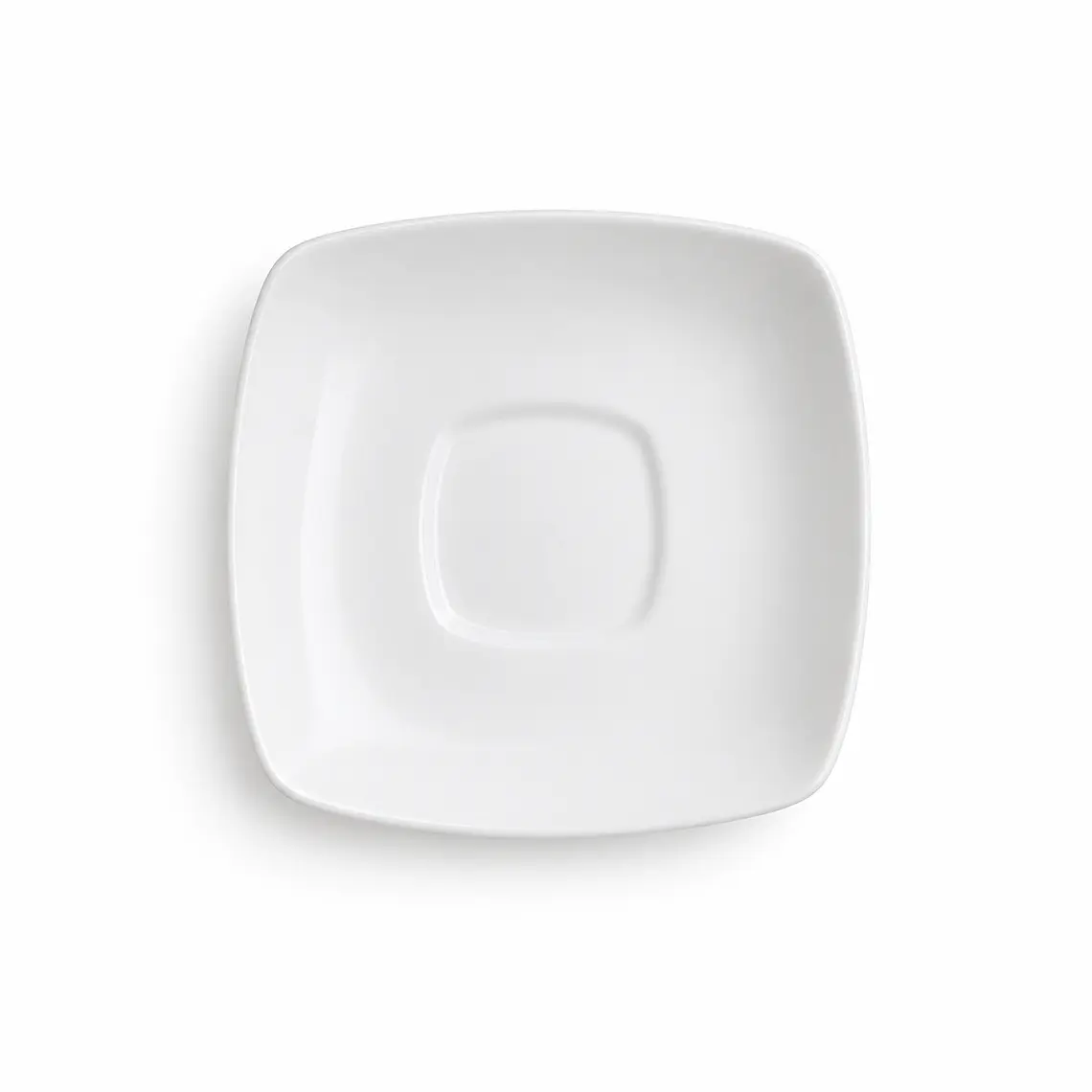 PLATO CAFE CUADRADO ACTUALITE BLANCO - 13.3 CM 1