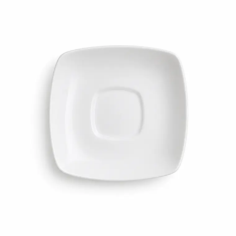 PLATO CAFE CUADRADO ACTUALITE BLANCO - 13.3 CM 1
