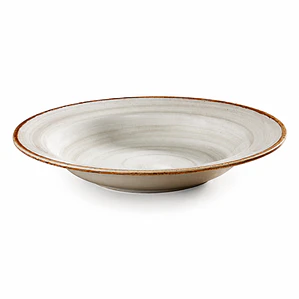 PLATO HONDO ALA ARTISAN GRIS - 340 ML