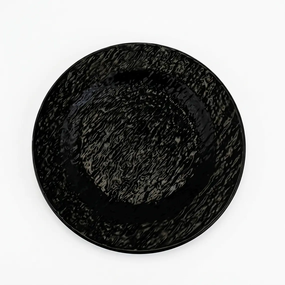 PLATO TENDIDO MURANO NEGRO 8