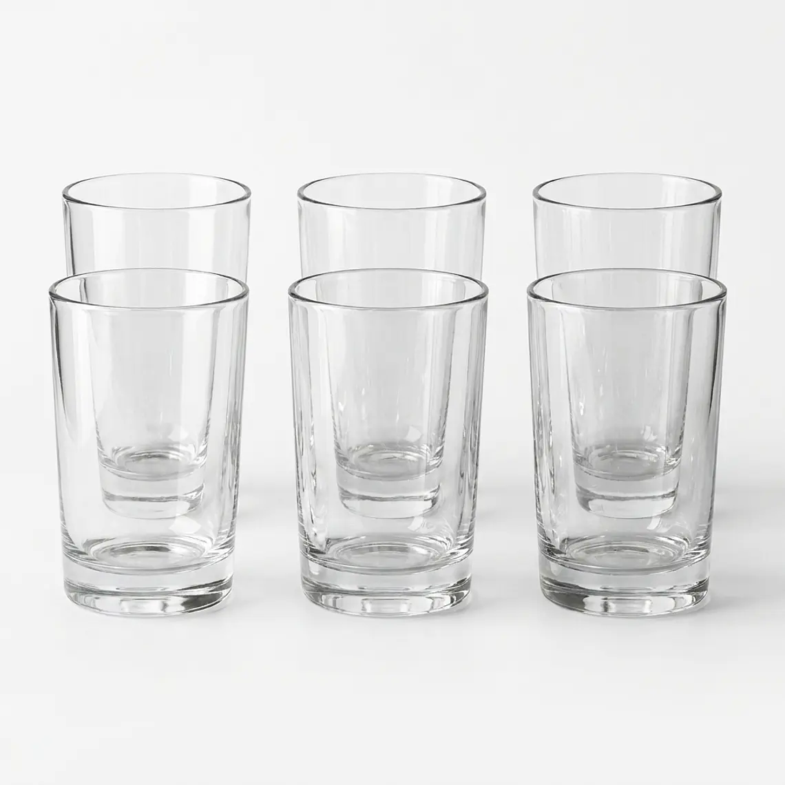 JUEGO DE 6 VASOS CAN LISO LEX.BEBIDA - 252 ML  1