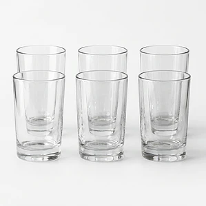 JUEGO DE 6 VASOS CAN LISO LEX.BEBIDA - 252 ML 