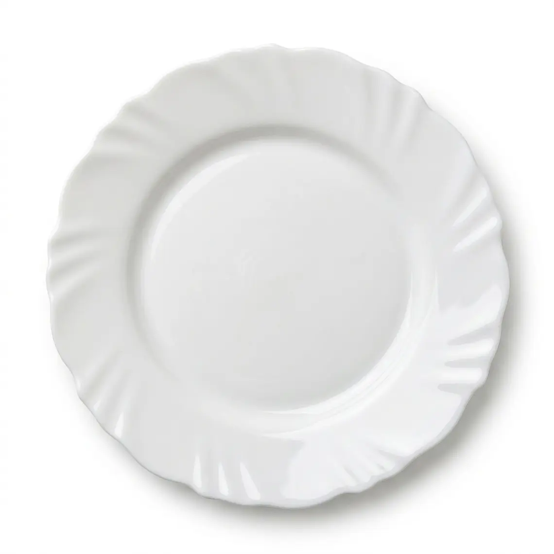 PLATO POSTRE PETALA OPALINE  - 19.5 CM  1