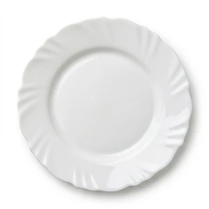 PLATO POSTRE PETALA OPALINE  - 19.5 CM 