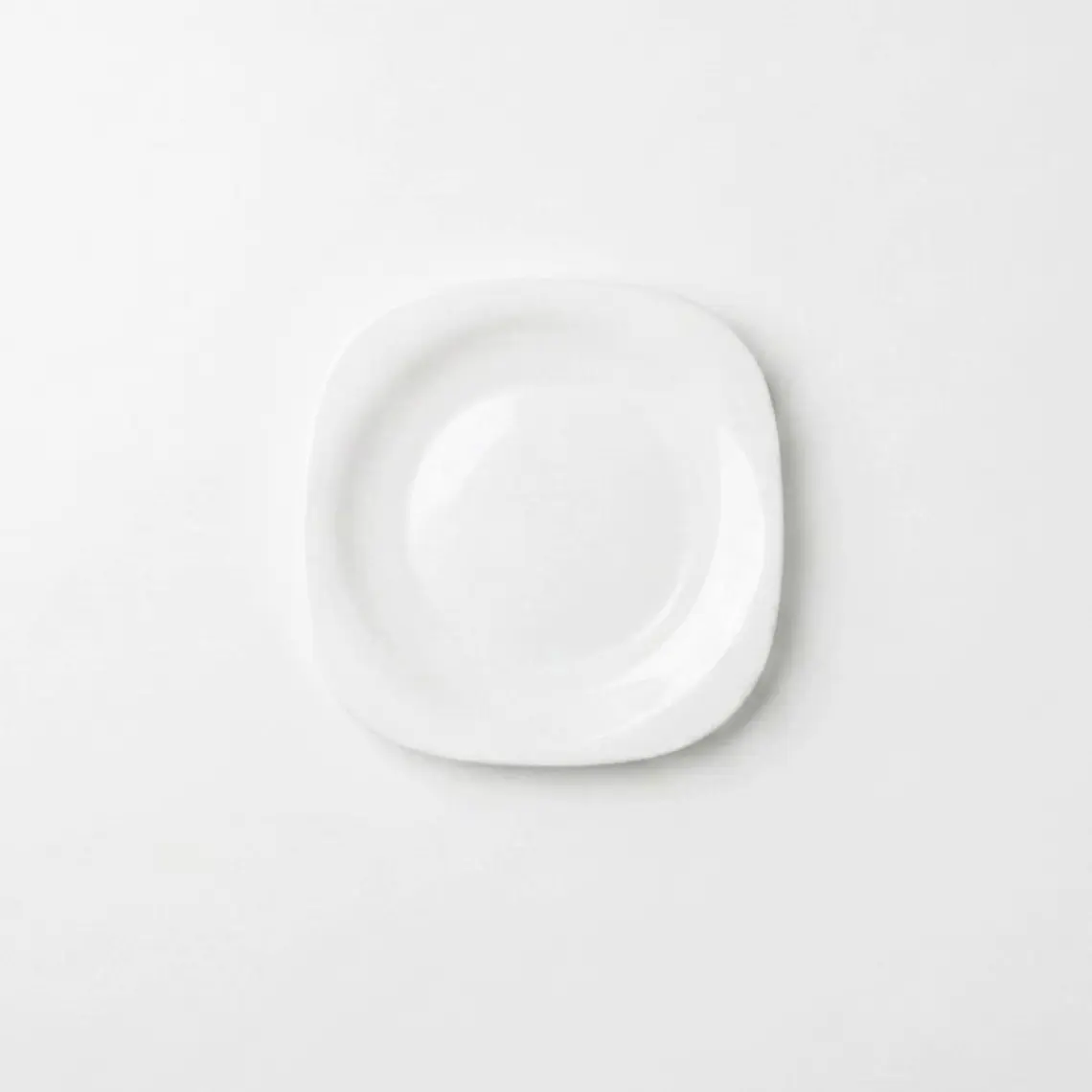 PLATO POSTRE PLAZA CUADRADO OPALINE - 19 CM 1