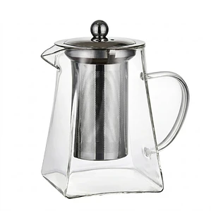 TETERA VIDRIO BOROSILICATO C/FILTRO - 950 ML 