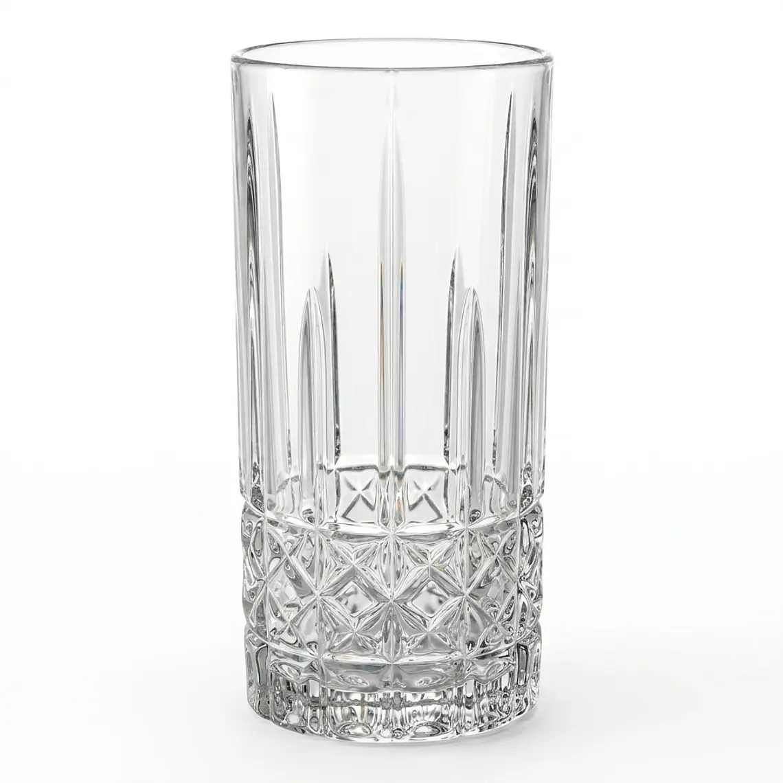 JUEGO DE 6 VASOS ALTO LABRADO ROYALE - 360 ML  1