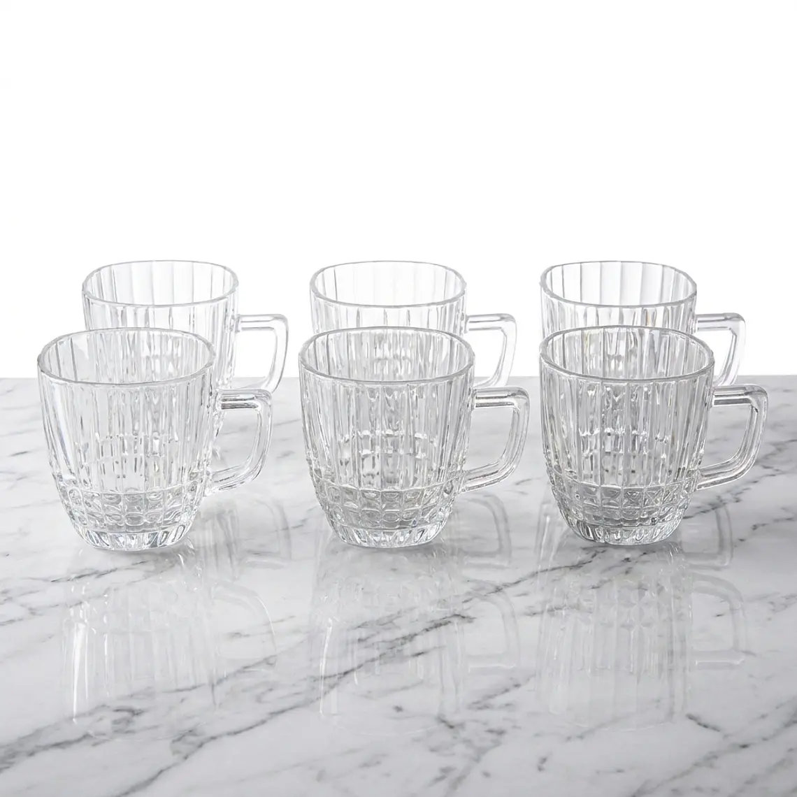 JUEGO DE 6 PZA TAZA RAYAS - 265 ML 1