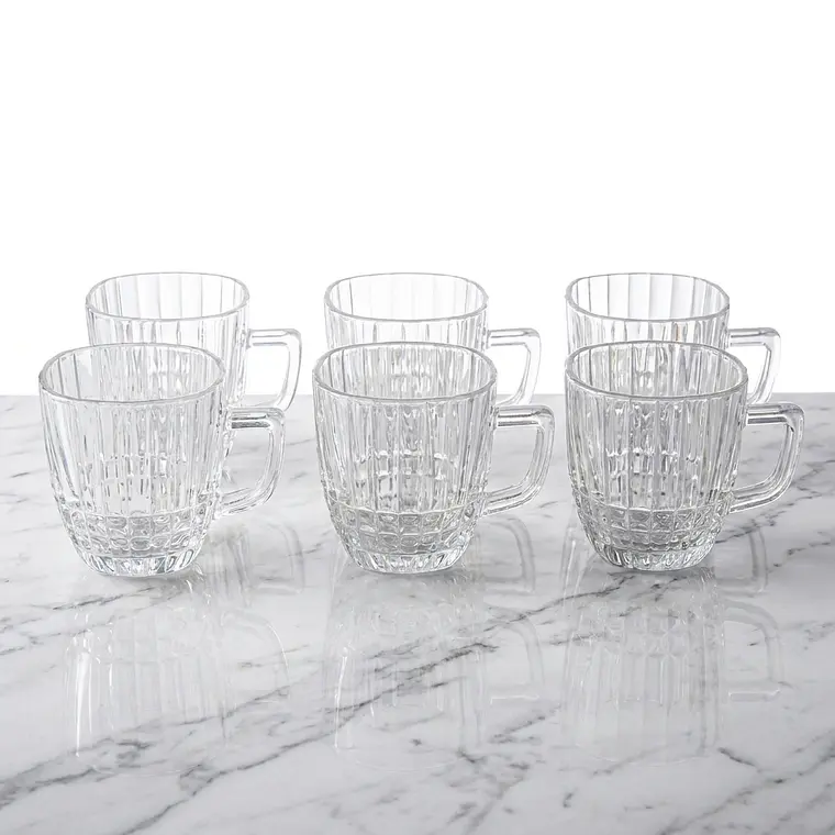 JUEGO DE 6 PZA TAZA RAYAS - 265 ML 1