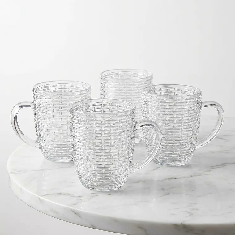JUEGO DE 4 JARROS DE VIDRIO TRENSA - 280 ML 1