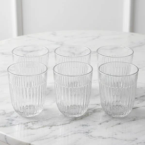 JUEGO DE 6 PIEZAS VASO CORTO - 280 ML