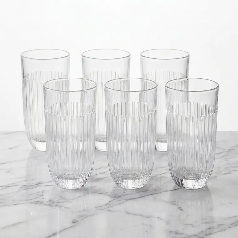 JUEGO DE 6 VASOS LARGO - 420 ML  1