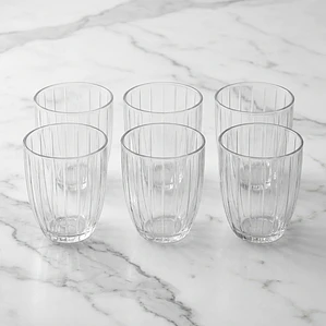 JUEGO DE 6 VASOS CORTOS 300 ML 
