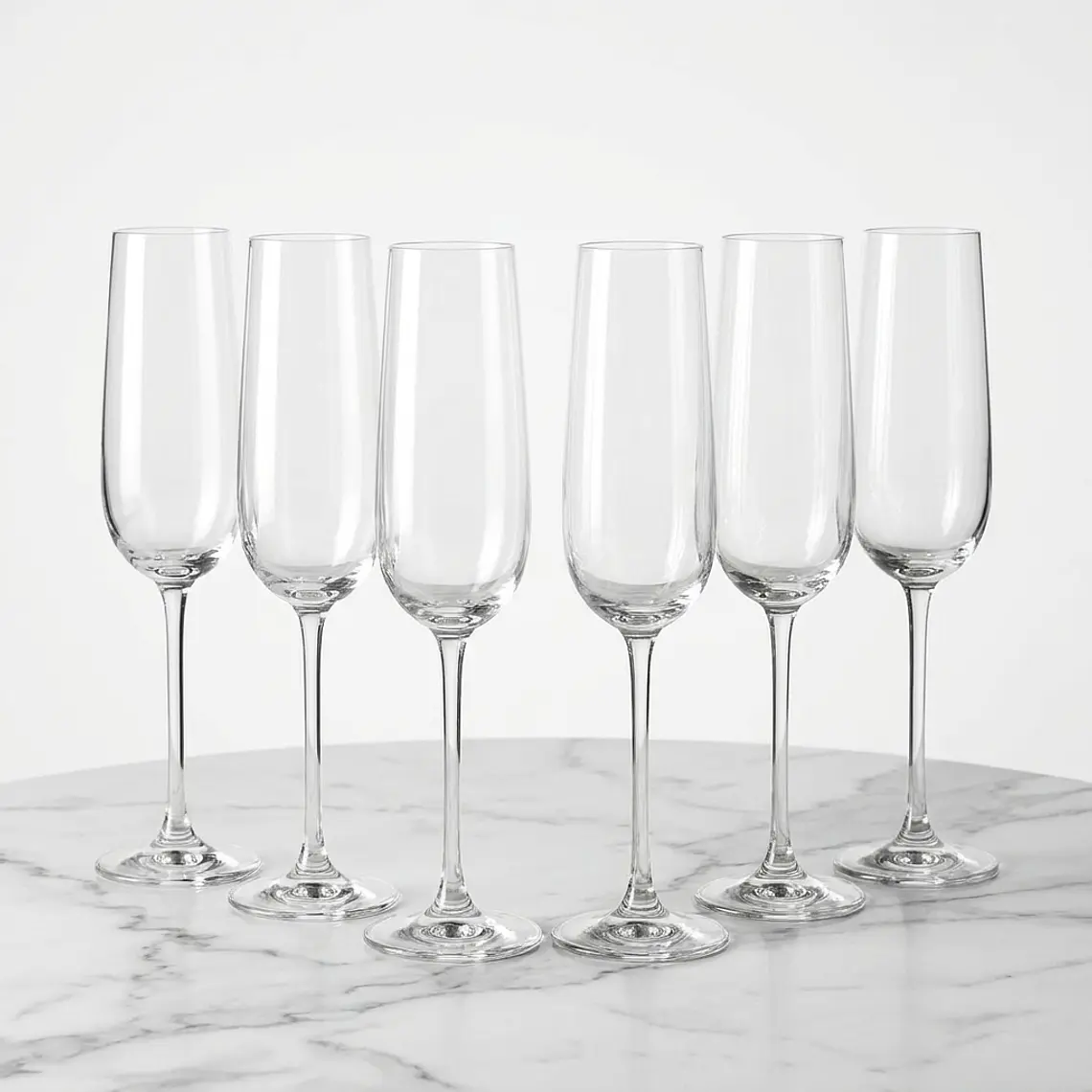 JUEGO DE 6 COPAS CRISTAL CHAMPAGNE TRIVENTO - 270 ML  1