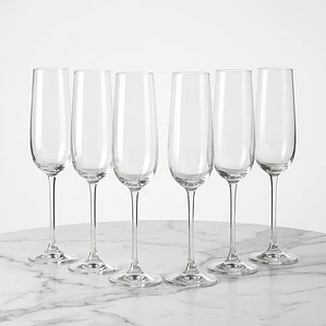 JUEGO DE 6 COPAS CRISTAL CHAMPAGNE TRIVENTO - 270 ML 