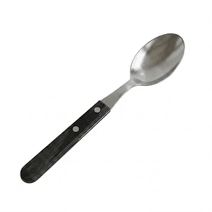 CUCHARA DE MESA M/ABS NEGRO - 6 MM