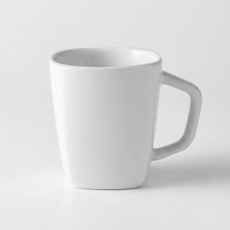 TAZA TE CUADRADO ZEN BLANCO - 223 ML 1