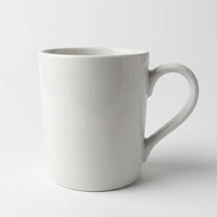JARRO RECTO PORCELANA BLANCA - 384 ML 1