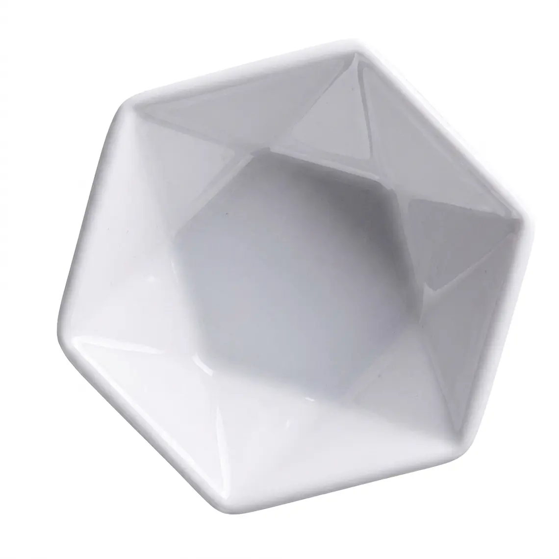 PLATO HEXAGONAL ACTUALITE BLANCO - 6.9 CM 1